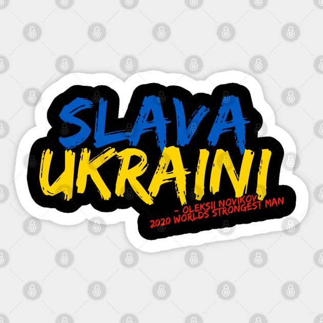 Slava Ukraini Sticker by QuoTeeUK